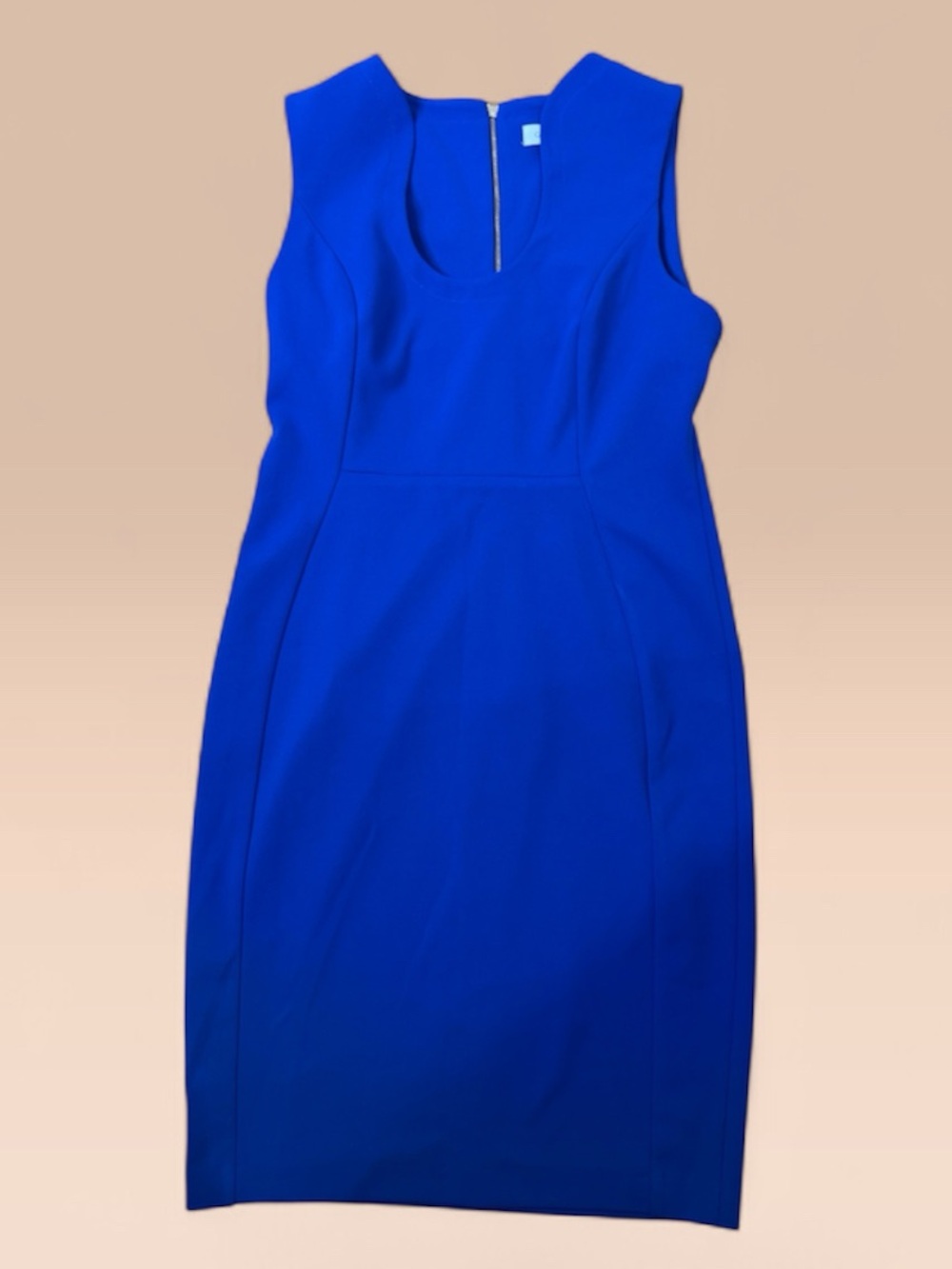 Calvin Klein Cobalt Blue Sleeveless Sheath Dress